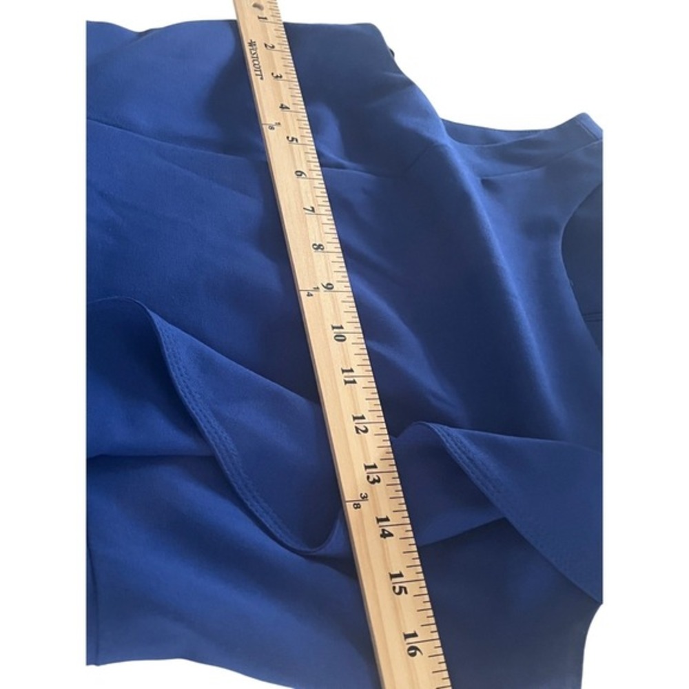 Calvin Klein Royal Blue‎ Ruffle Sheath Dress Fits S - Picture 9 of 9